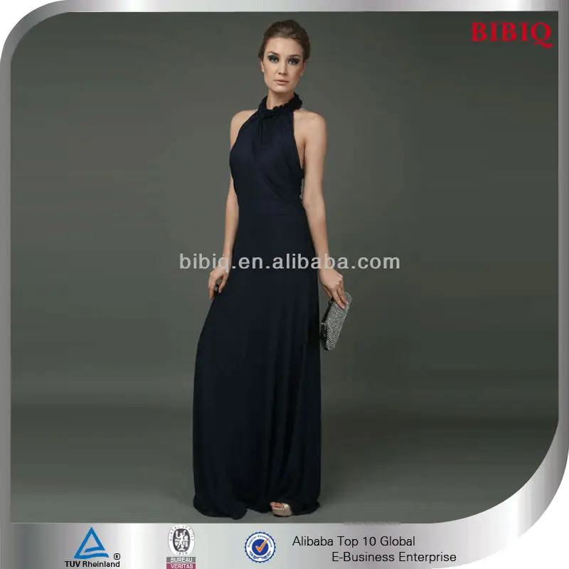 high collar evening gown