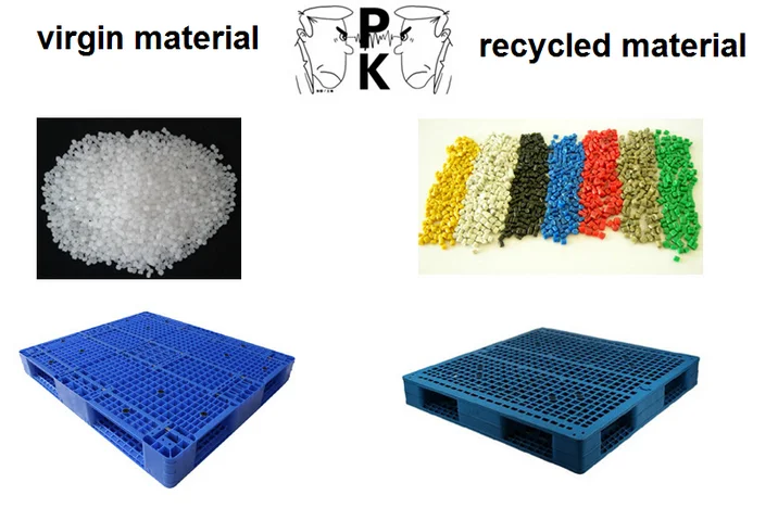 4 way standard size plastic pallets manufacturer malaysia with low price