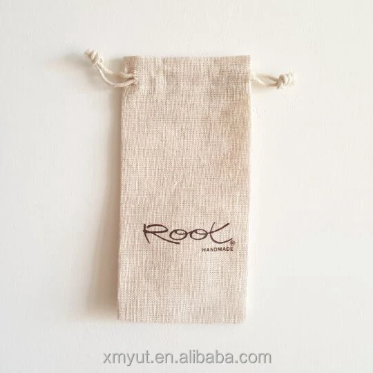 Cheap Small Importer of Jute Shopping Drawstring Bag/jute Pouch or Customized Gift Screen Printing Jewelry Pouch with logo