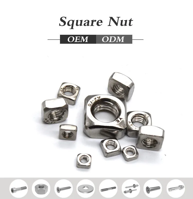 Din 557 Stainless Steel 304 316 M2 Square Nut Rectangle Nut Buy Din