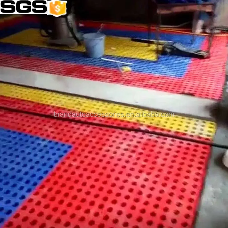 Waterproof Pure Pvc Interlocking Vinyl Floor Tiles For Indoor Garage