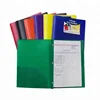 Letter size School folders Poly Portfolio With 2 pockets 3 prongs