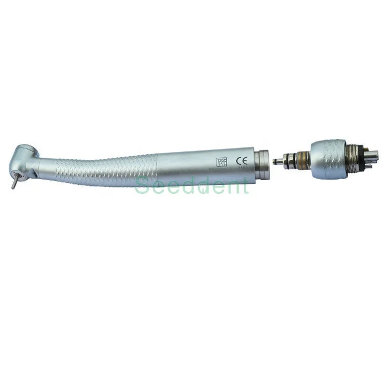 Dental High Speed Air Turbine Handpiece / 6 Holes Fiber Optic Led High