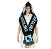 2018 fashion acrylic jacquard weave wholesale knitted hat and scarf hooded scarf