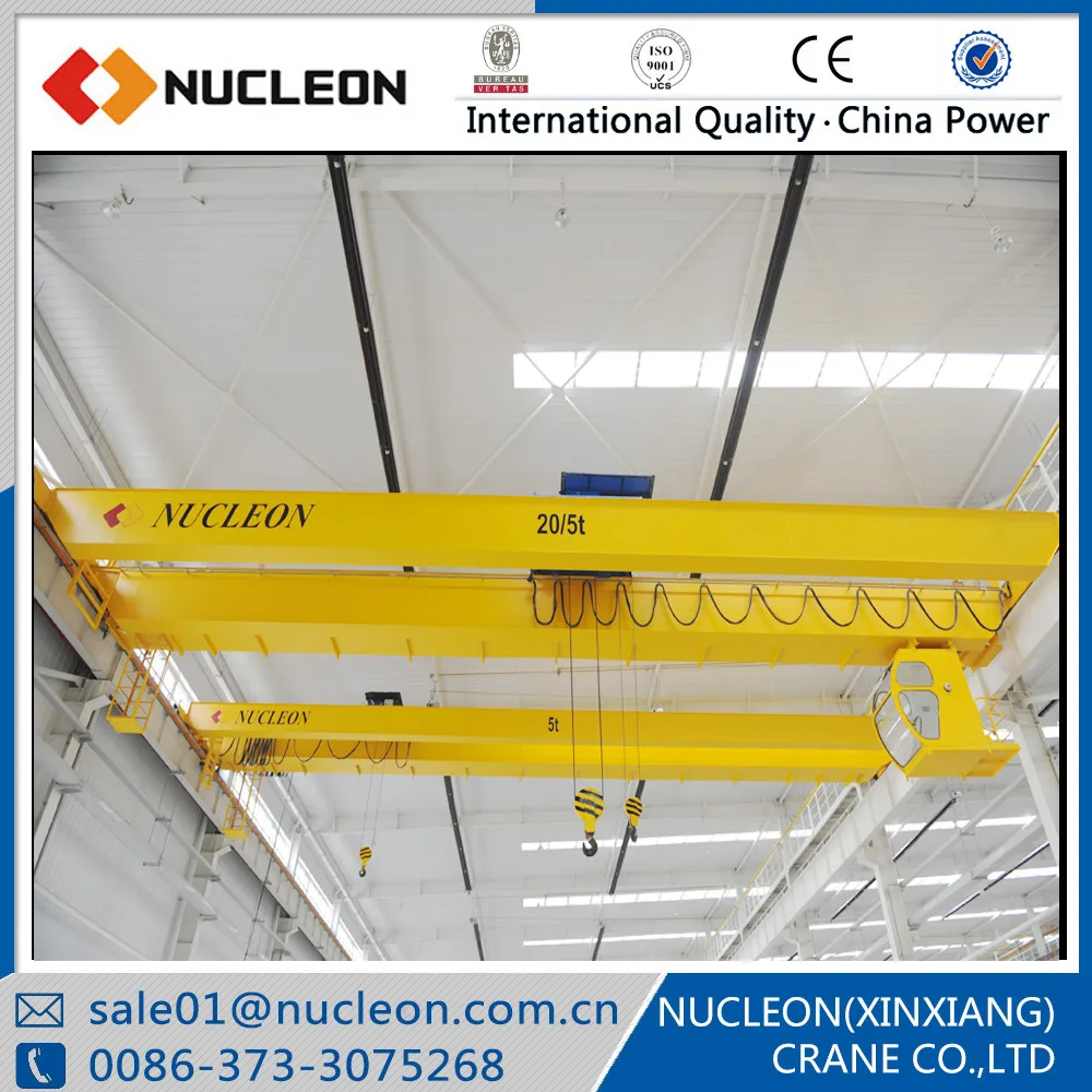 Nucleon Crane Double Girder Trolley Electric Hoist With Main And ...