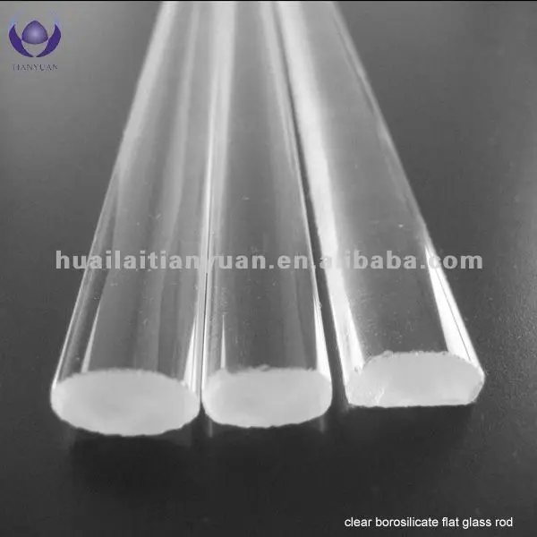Ecofriendly Large Diameter Borosilicate 3.3 Clear Glass Rods Tube