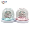 Hot sale photos funny decoration pieces custom logo wholesale acrylic snow globe DIY plastic water globe photo frame