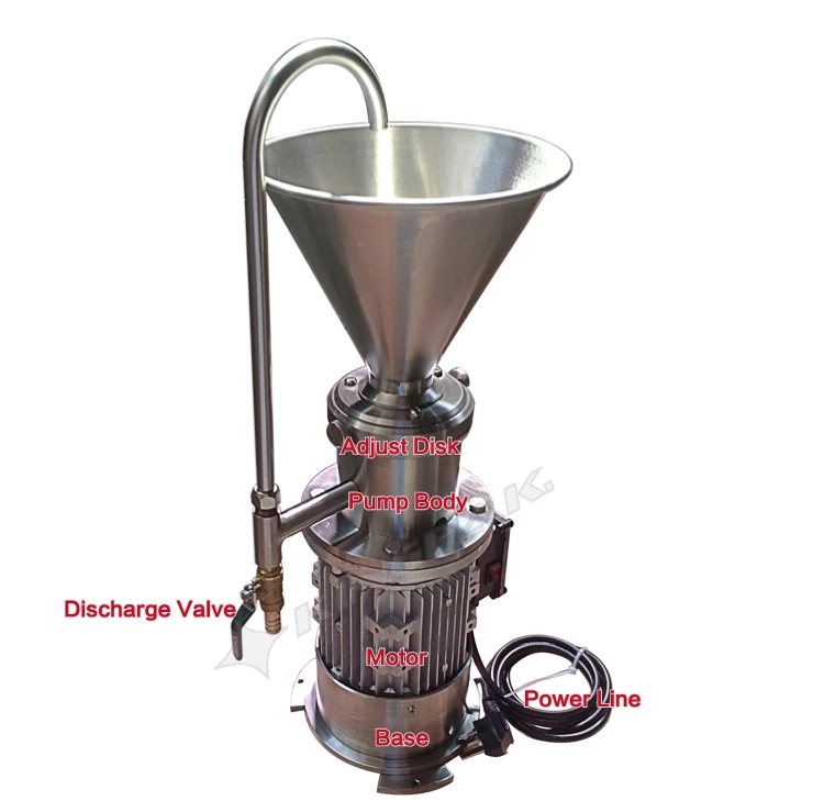Jm50 Small Vertical Emulsion Colloid Mill Soy Milk Grinder Maker Liquid
