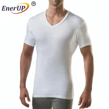 White Men Lenzing Modal Armpit Padded Anti Sweat Proof Shirt - Buy ...