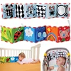 2018 Baby Toys Crib bumper Baby Cloth Book Baby Rattles Knowledge Around Multi-Touch Colorful Bed Bumper For Kids Toys