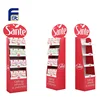 Colorful Pattern Printed Retail Cosmetic Cardboard Display Stand