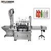 automatic plastic/ glass bottle rotary plate capping machine with cap feeder