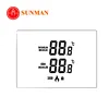 Custom room thermostat temperature and humidity controller small digital tn va segment lcd display screen