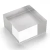 Elegant Solid Square Clear Acrylic Plexiglass Block