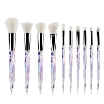 makeup brush set white