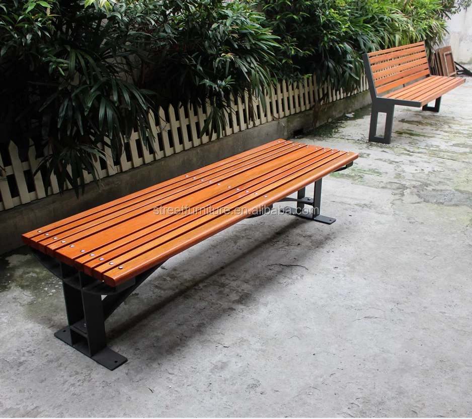 6 Feet Long Outdoor Solid Wood Material Backless Bench - Buy Bench Wood ...