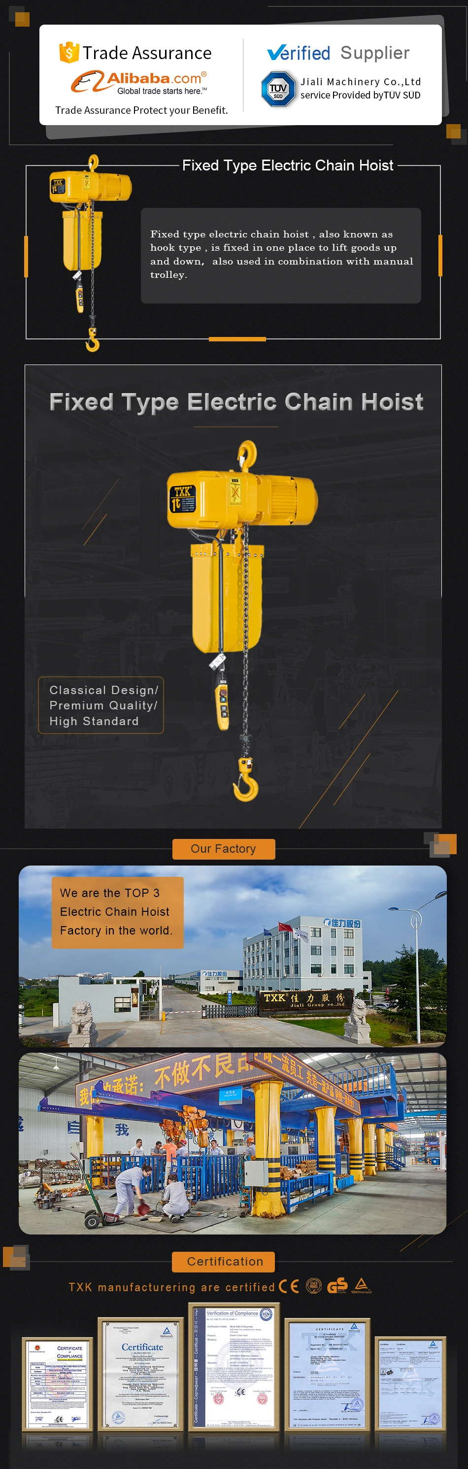 Liftking品牌1ton单相链式电动葫芦 Buy 1 Ton Chain Hoist,Chain Electric Hoist