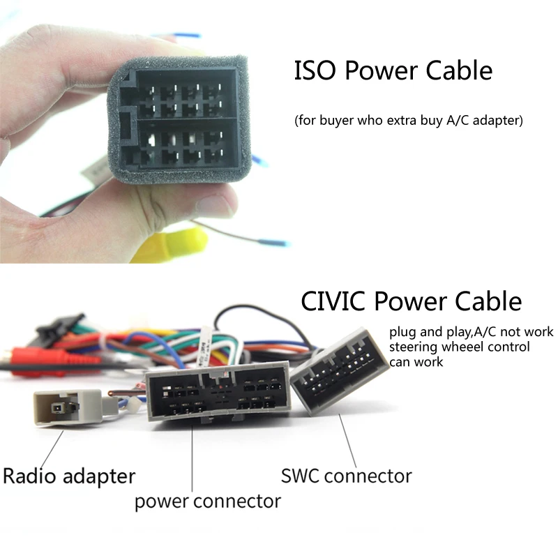 Cheap COIKA 7" Android 9.0 System Car GPS Navi Receiver For Honda Civic 2+16G RAM Radio Stereo RDS WIFI Google SWC BT Music OBD DVR 24