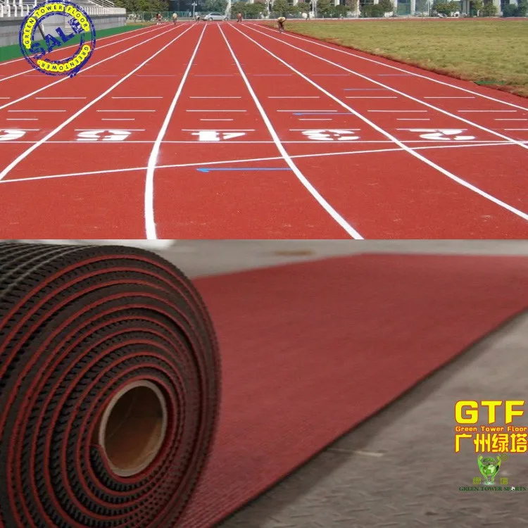 Rubber Running Track For Athletic Runway/school Playground/stadium