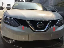 CHROME FRONT MESH GRILL GRILLE BONNET COVER TRIM INSERT RADIATOR HOOD ACCESSORIES FIT FOR NISSAN QASHQAI J11 2014 2015 2016