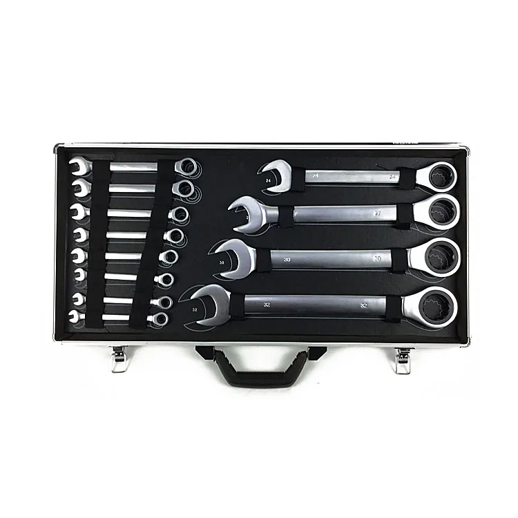 22pcs professional germany design tool set hand Wrench tool set in cases aluminum