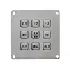 Hot selling Customized metal keypad stainless steel flat button keypad with high quality