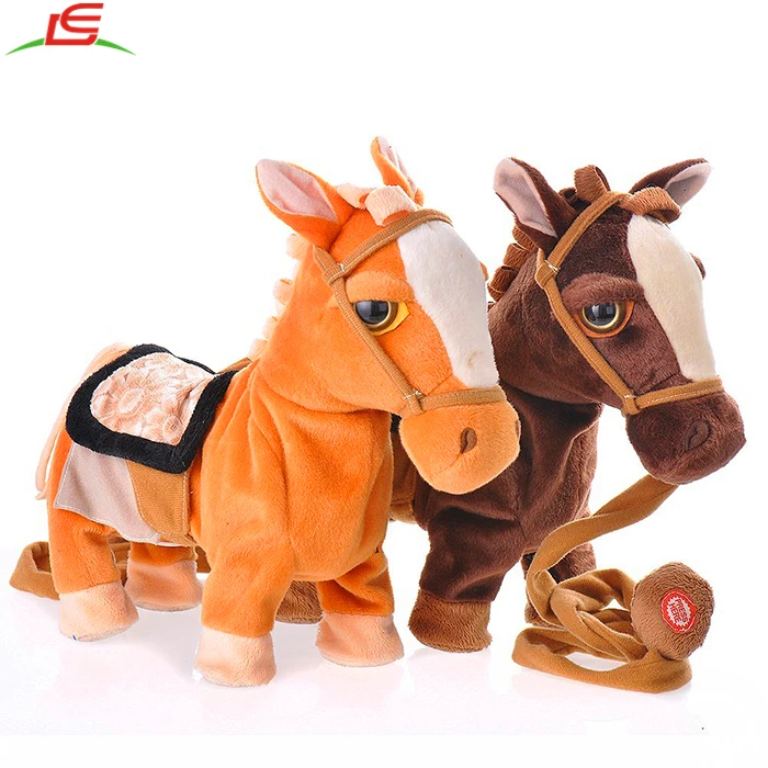 walking horse toy with leash