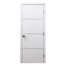Cheapest 2017 New Design Interior PVC coated MDF Wooden Doors for rooms