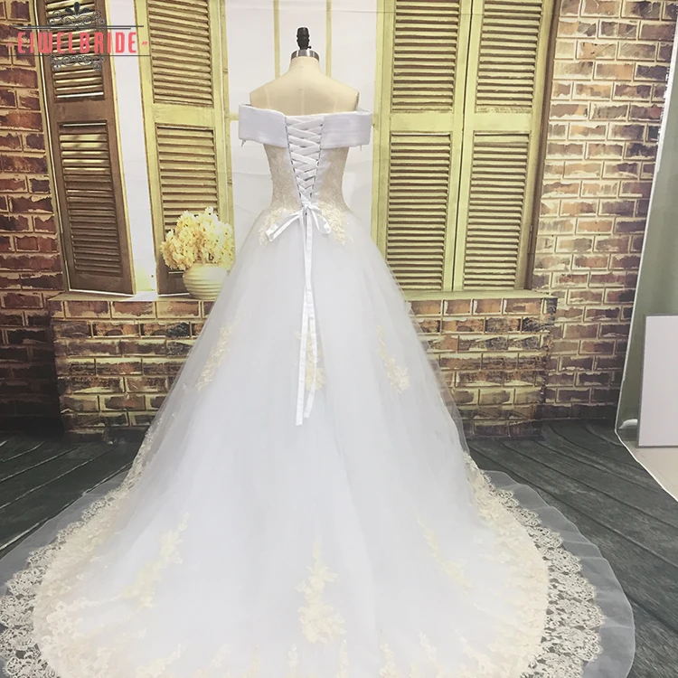 2018 Latest Real Sample Luxury Lace Mopping Wedding Dresses