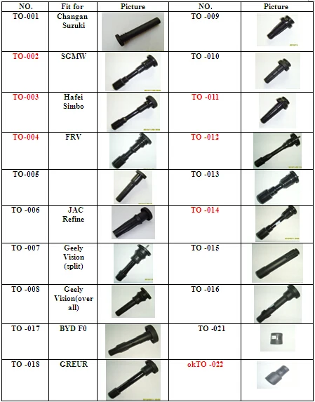 6 X Ignition Coil Rubber Boot Repair Kit 90919-02234 for Toyota