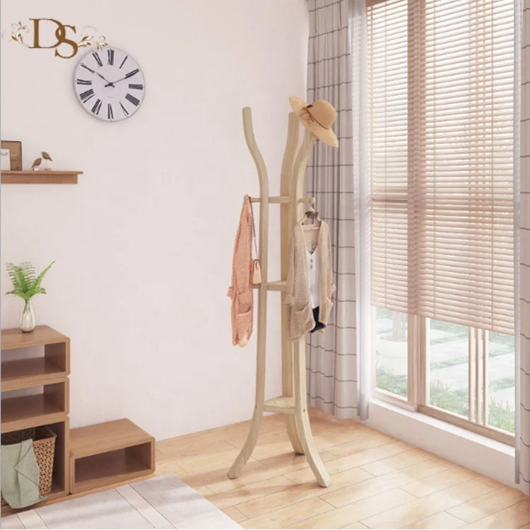 Household Product Clothes Hanger Stand Wooden Coat Hanger Stand - Buy ...