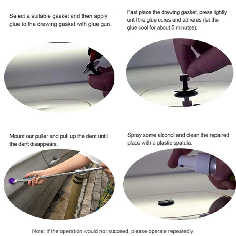 Drop Shipping Car Dent Repair Puller Tool Dent Lifter Without Paint Removal Kit Puller Grip PRO Slide Hammer T-Bar Tool