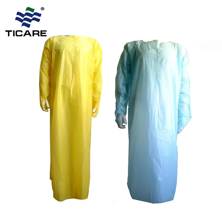 Wholesale Cpe Dental Disposable Yellow Isolation Gown Buy Yellow