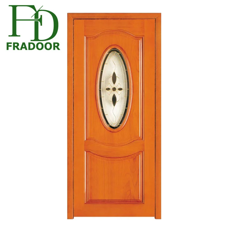 المهنية شقة البيضاوي زجاج mdf خشبية دخول الباب