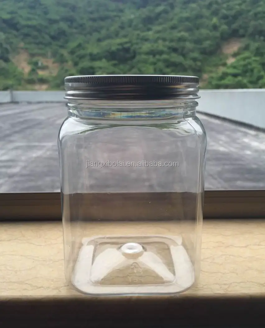 250g 500g 1kg Honey Plastic Bottle With Metal Lid,Pet Clear Plastic