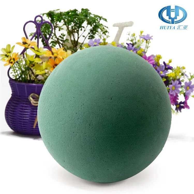 25cm Wet Floral Foam Ball Florist Sphere For Wedding and Christmas Decorations