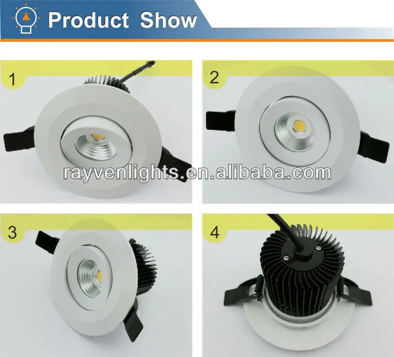 SAA CE RoHS  retrofit dimmable saa ultra thin cob 15w led recessed downlight with High Quality