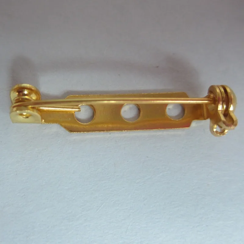 27mm Metal Brooch Locking Bar Pin Back With Safety Latch Clasp Back Pins Buy Brooch Locking