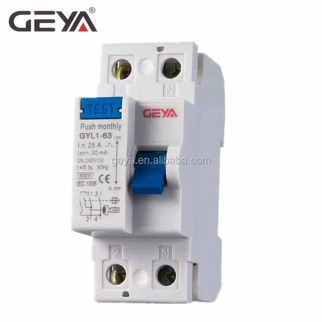 PROTEK TIPO A RCD 30mA 25A 40A 63A 80A 100A doppio palo dispositivo di corrente residua