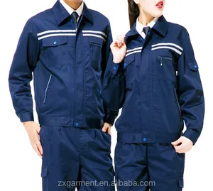 OEM unisex uniforms workwear long sleeve jacket and pants OEM unisex uniforms workwear long sleeve jacket and pants