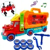 35 Piece STEM Take-A-Part Do It Yourself Truck Carrier Tool Box with Racing Car Realistic Lights and Sounds Great Toy for Boys