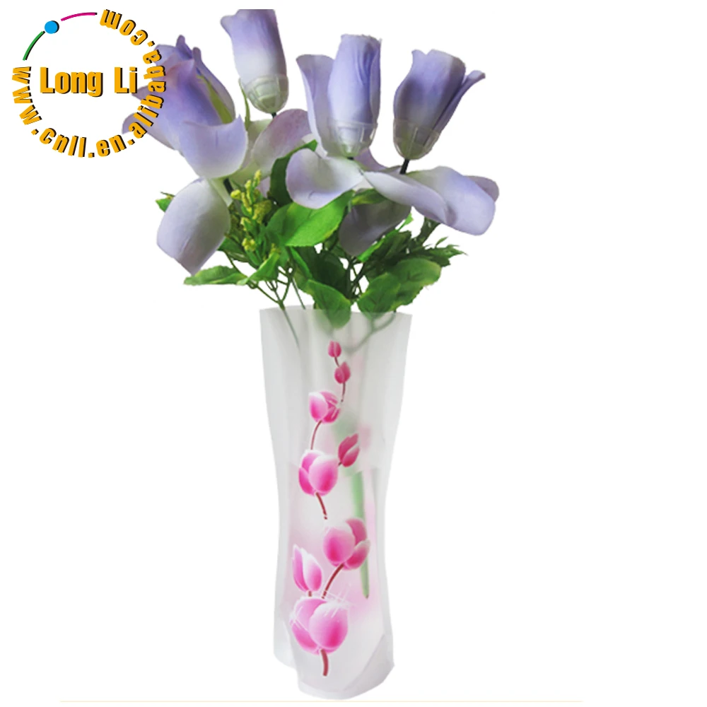 Foldable Collapsible Clear Plastic Flower Vases Buy Folding Plastic Flower Vase,Plastic