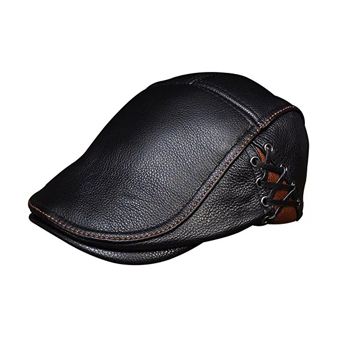 leather hunting hat