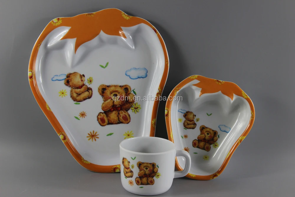 Strawberry Melamine Dinner Sets For Babies