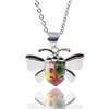Ladies Necklace Murano Glass Pendant 925 Sterling Silver Necklace Bee Pendant Factory Made