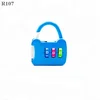 R107 password lock 3 digits number padlock for security