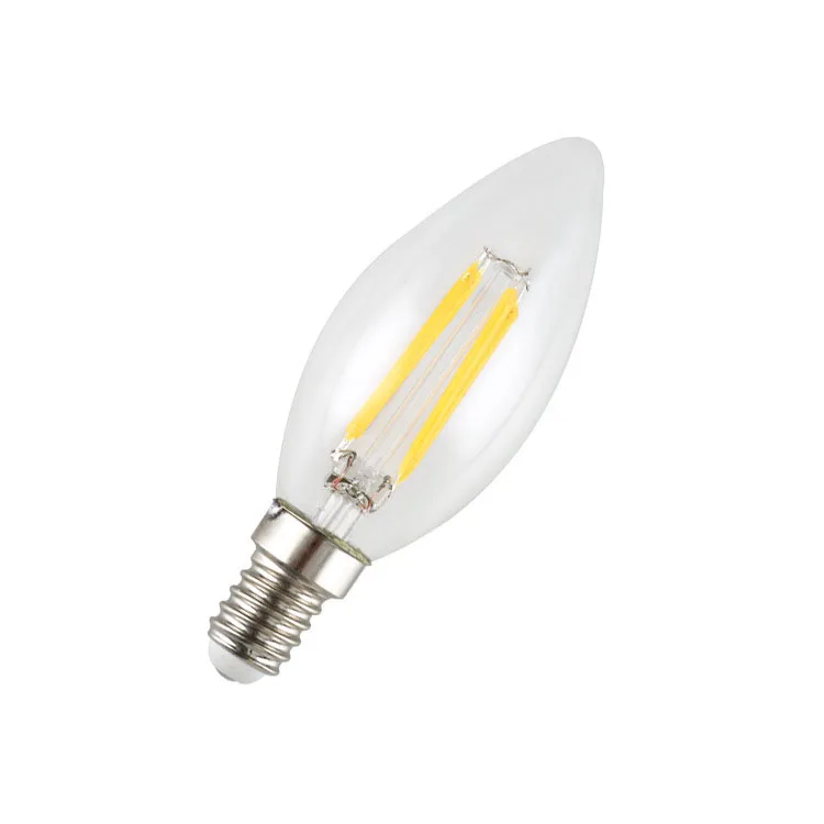 Led Candle Filament Lamp E12 E17 E14  6W Dimmable C35 Led Light Bulb 2700K