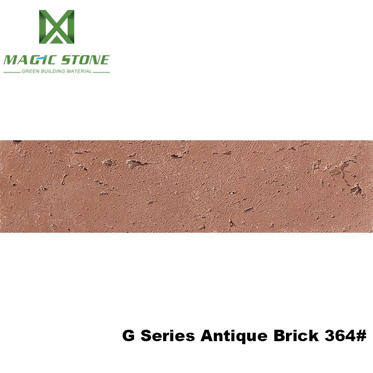 Natural flexible red color villa exterior fireproof and waterproof wall cladding tiles brick