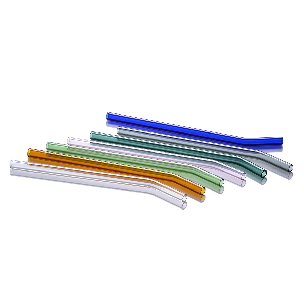 Handmade Borosilicate Straight Glass Straws Clear Glass Drinking Straws Colored