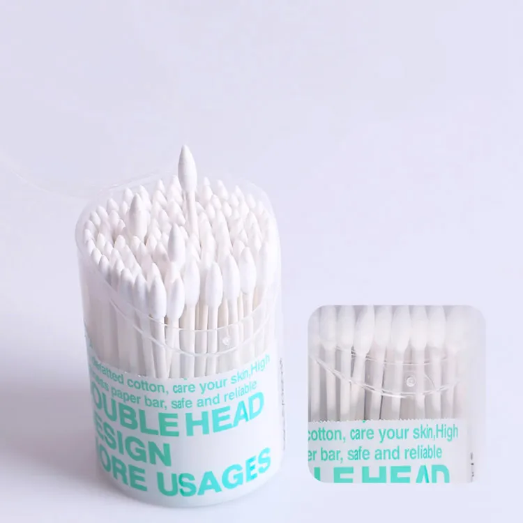 200pcs bastoncillos de algod/ón puntas dobles maquillaje multifunci/ón bastoncillos de algod/ón